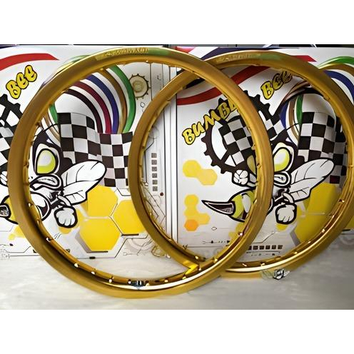 Racing Bumblebee Alloy Rim 1.4x17 Hard Alloy Gold Thailand Made Pantra ...