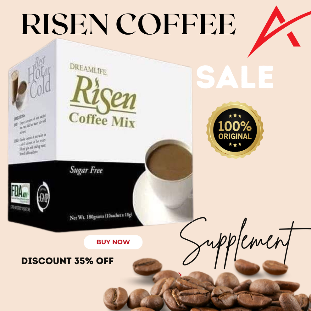 (BUY 1) RISEN COFFEE / ORIGINAL / 10 SACHETS /1 BOX RISEN COFFEE MIX ...