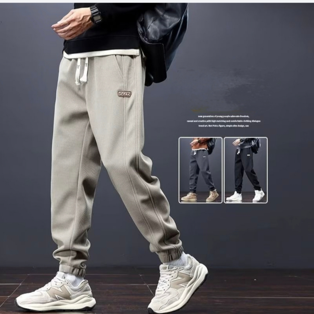 Men's Leather Pants Superior Quality Elastic Waist Jogger Pants PU Leather Motorcycle Trousers Biker's Pants