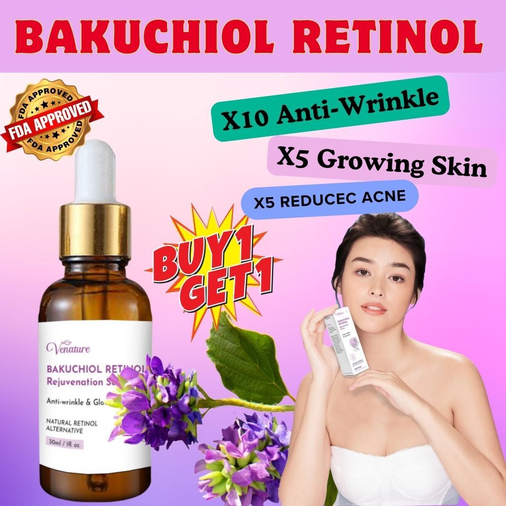 VENATURE Bakuchiol Retinol Rejuvenation Serum Anti-Wrinkle Whitening ...