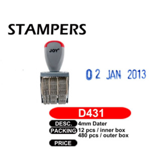 JOY stamper date stamp, paid stamp, received stamp, | Shopee Philippines