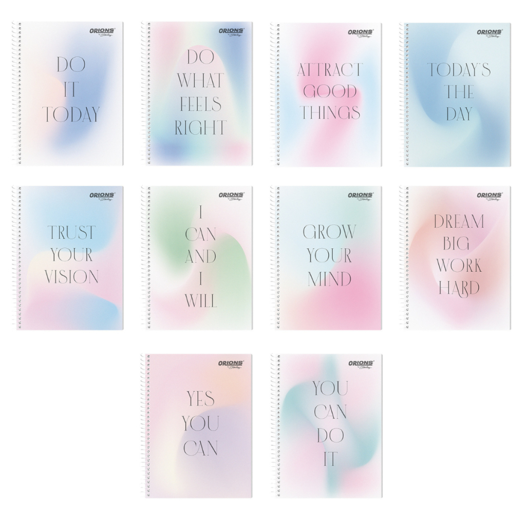 Orions Color Mesh Spiral Notebook 80 Leaves Set of 10 | Shopee Philippines