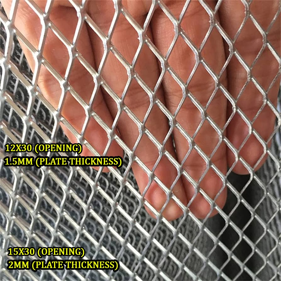 EXPANDED WIRE MESH (HOT DIPPED) 1.6MM AND 1.3MM STRAND /15X30 AND 12X30 ...