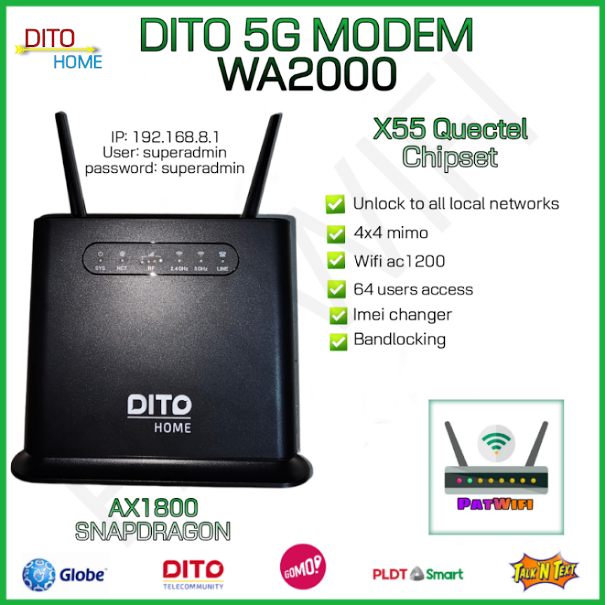 Dito WA2000 Modem Openline | Shopee Philippines