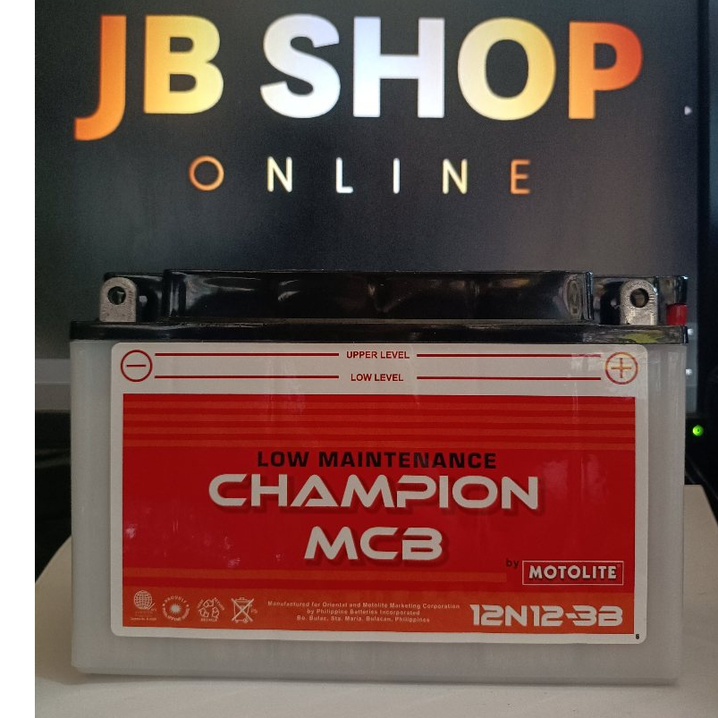 12N12 CHAMPION BATTERY Low Maintenance PRODUCT OF MOTOLITE | Shopee ...