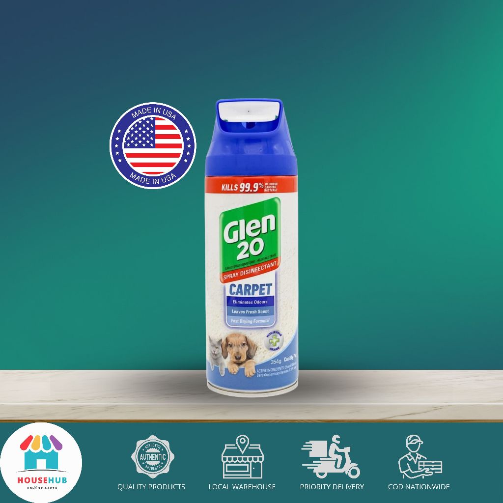 Glen 20 Carpet Disinfectant Deodoriser Spray (354g) | Shopee Philippines