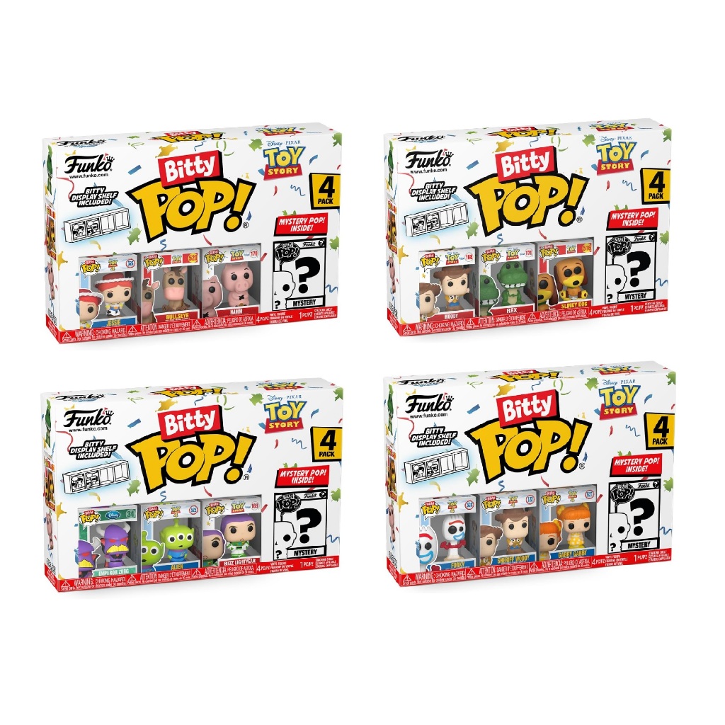 Funko Bitty Pop! Toy Story - Forky 4PK - Forky, Woody, Gabby Gabby et