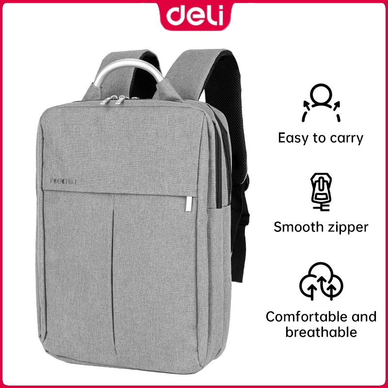 Deli EH1034 Large Laptop Backpacks Computer Backpack Laptop Pocket Tablet Storage Shopee Philippines