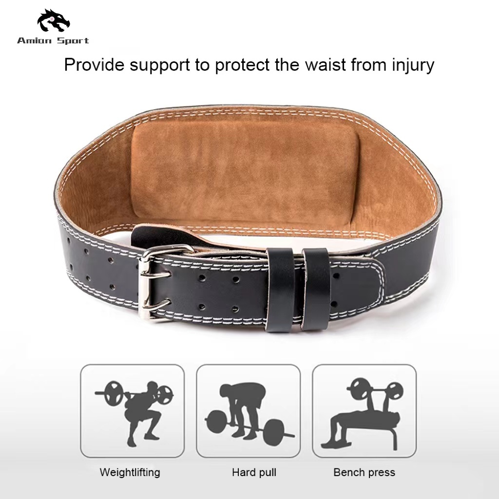 Weightlifting Belt Barbell Waist Lumbar Protector Support Gym ...