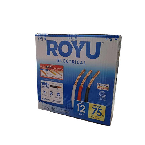 ROYU THHN WIRE #12 (3.50) 75M PER BOX (ORIGINAL) | Shopee Philippines