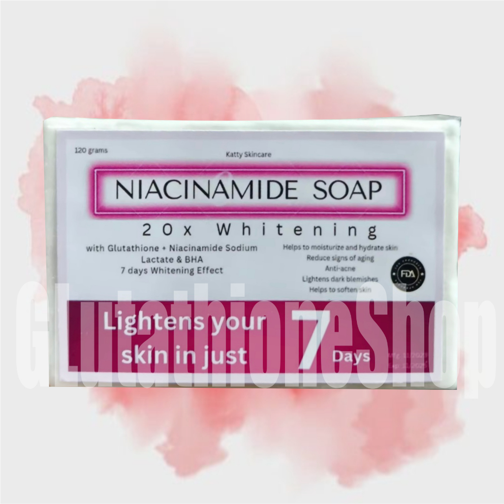 100% ORIGINAL NIACINAMIDE soap lighten your skin in just 7 days ...