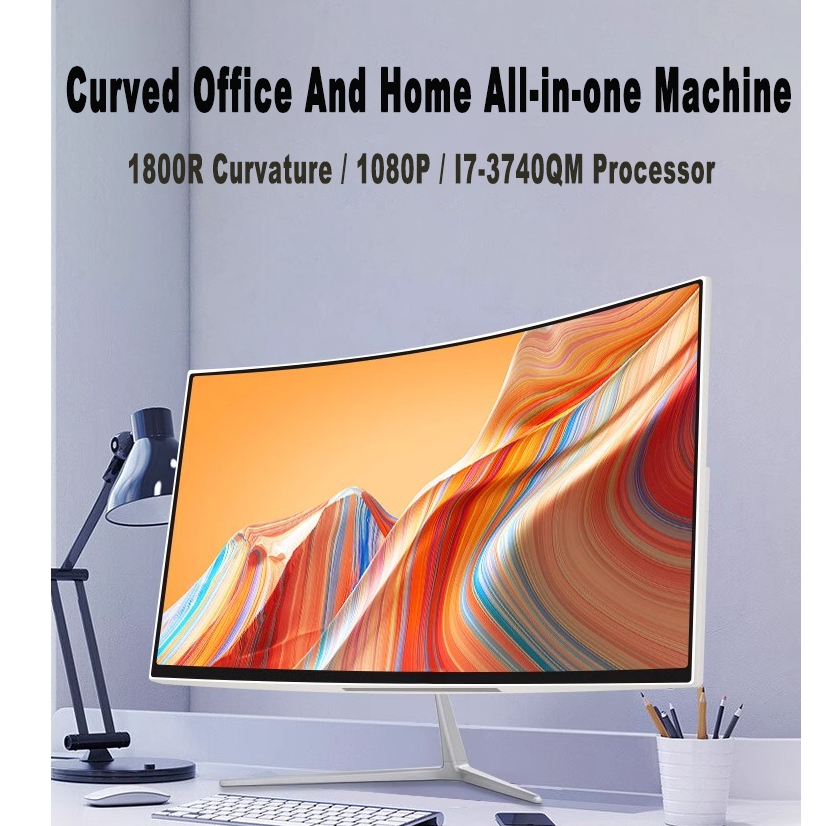 Game desktop computer 27inch all-in-one curved screen Intel Core I7 ...