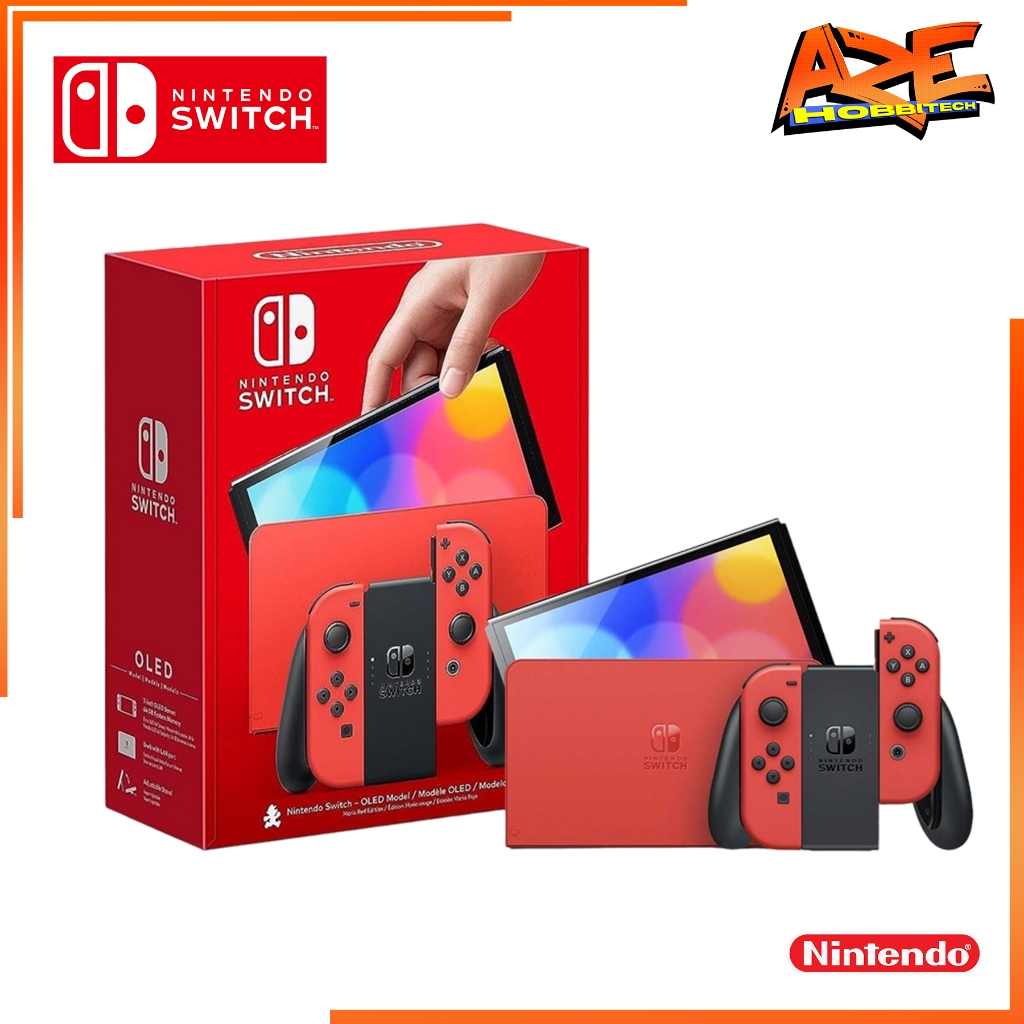 Nintendo Switch Console Oled Model Mario Red Edition Shopee Philippines