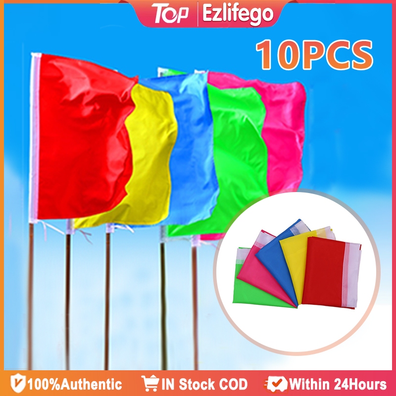 10Pcs Colour Flag 5 Color Vertical Colored Decorative 70x110cm Fiesta ...