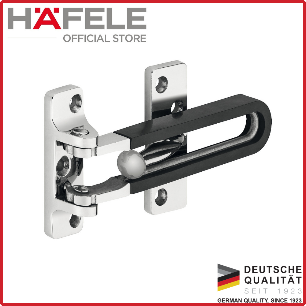 Hafele Door Guard with Rubber Zinc Chrome Polished | Shopee Philippines