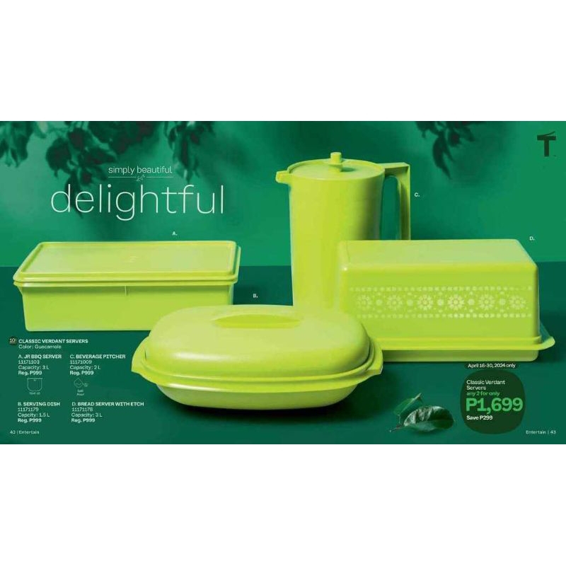 [Orig] Tupperware Classic Majesty Collection Dish Server/BBQ-Server ...