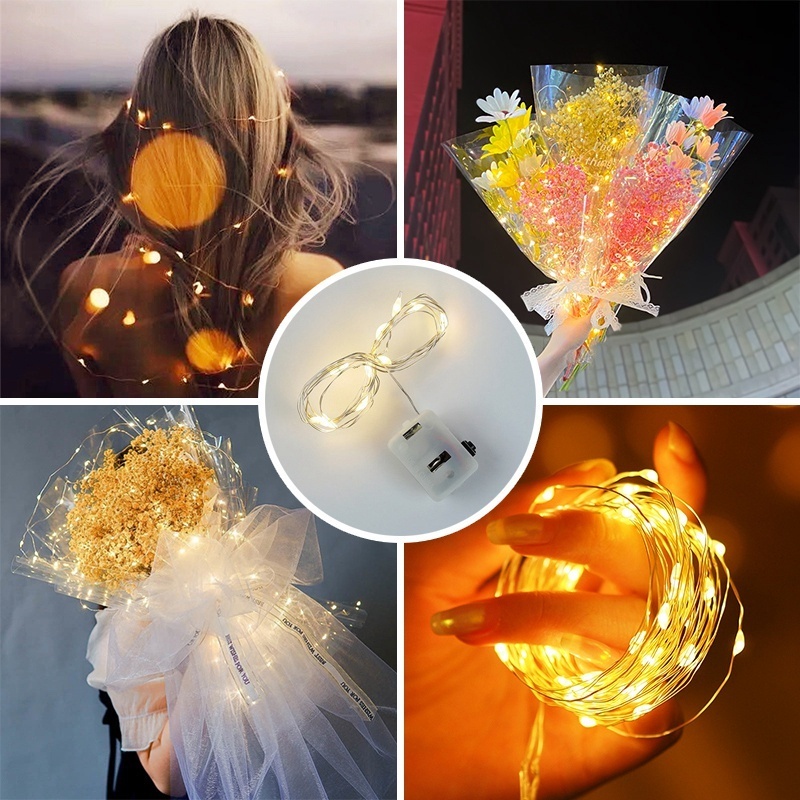 KAL GIFT 1/2/3M 3-mode LED light string fairy tale light battery light ...