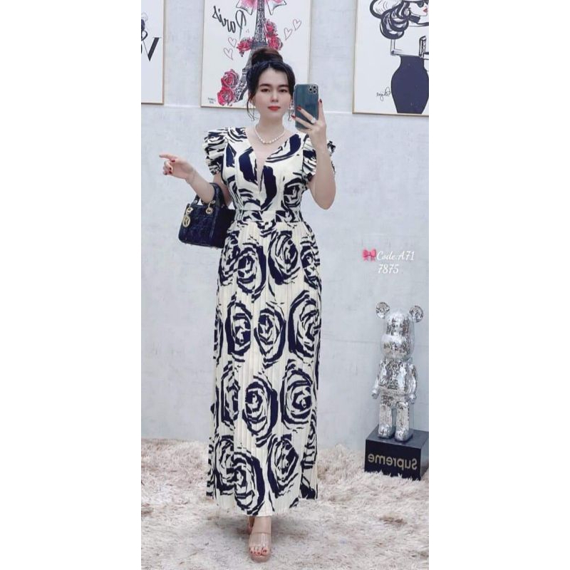 Padded dress / Women dress / Maxi dress / Vietnam padded dress / Dress ...