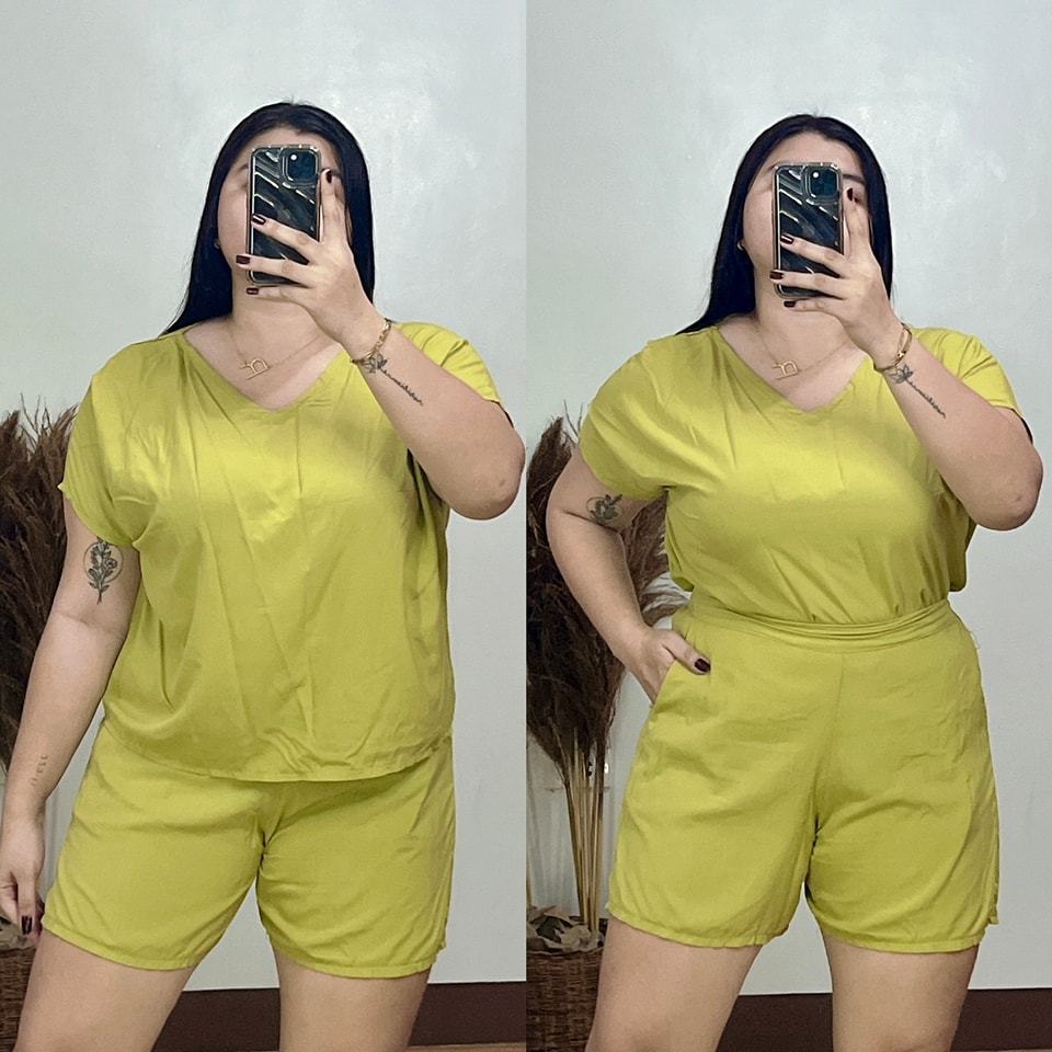 Plus size yellow shorts outlet