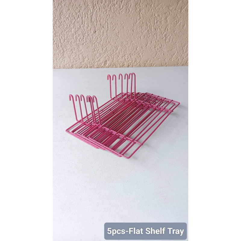 (Per bundle) Pink Hanging Tray Shelf Shoe Rack Wall Decor Photo Frame ...