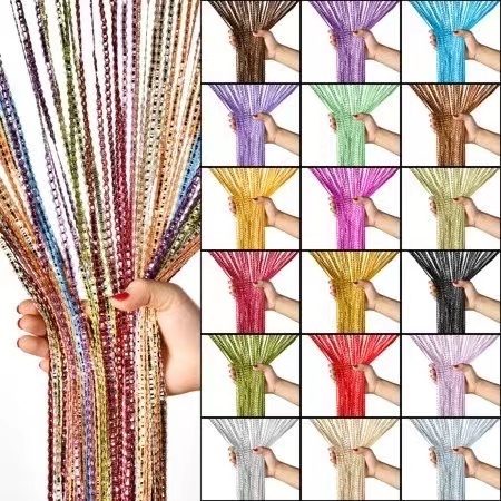 Elegant High Quality Malapad String Curtain Window Fringe Door Room ...
