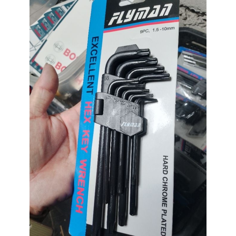 FLYMAN Allen Wrench Star type long Original flyman | Shopee Philippines