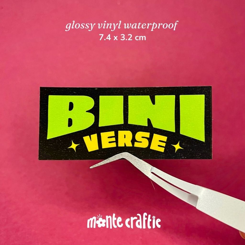 Bini Vinyl Sticker [Per Piece] | monte craftie | Shopee Philippines