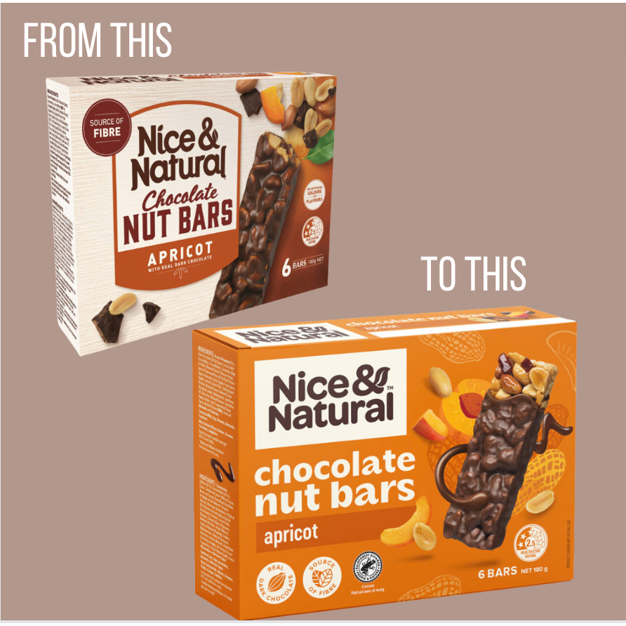 Nice & Natural Chocolate Nut Bar Apricot 180g X6 Pack (NOV 11,2024