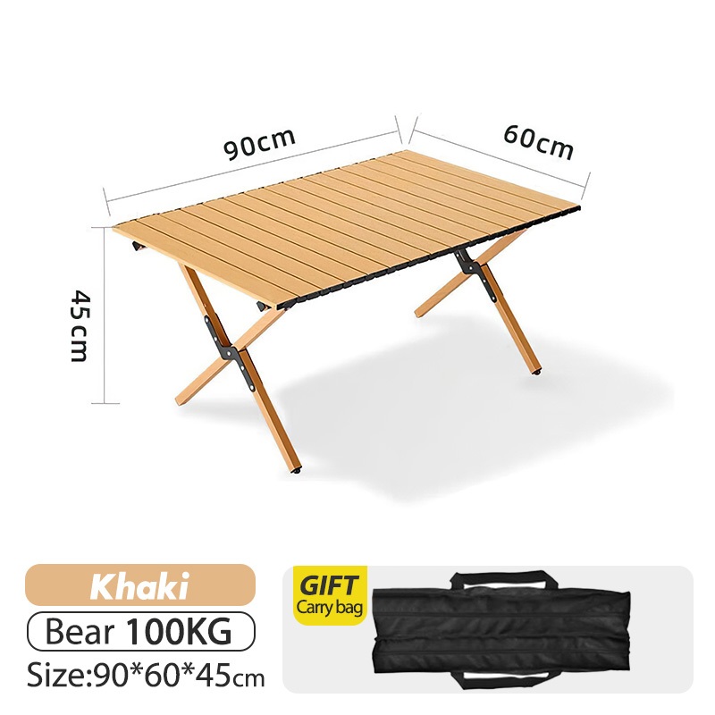 Camping Table And Chair Aluminum Foldable Table With Bag Outdoor Picnic