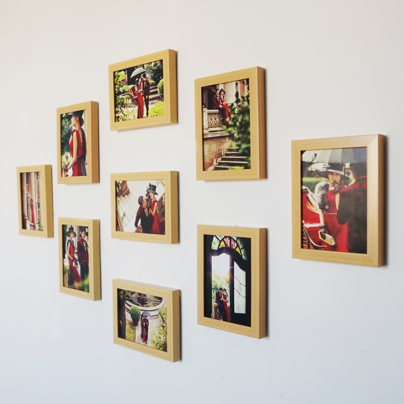 9Pcs 7 inch Picture Frames for Wall Photo Set picture frame wall decor ...