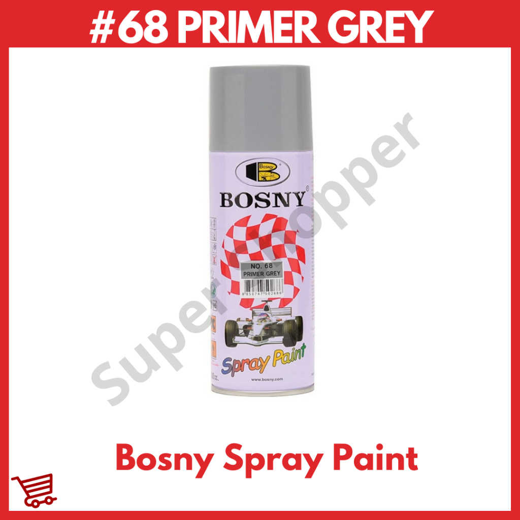 68 Primer Grey Matte Bosny Spray Paint 400cc Shopee Philippines