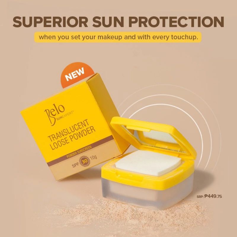 BELO Sun Expert Translucent Loose Powder Sunscreen SPF30 10grams ...