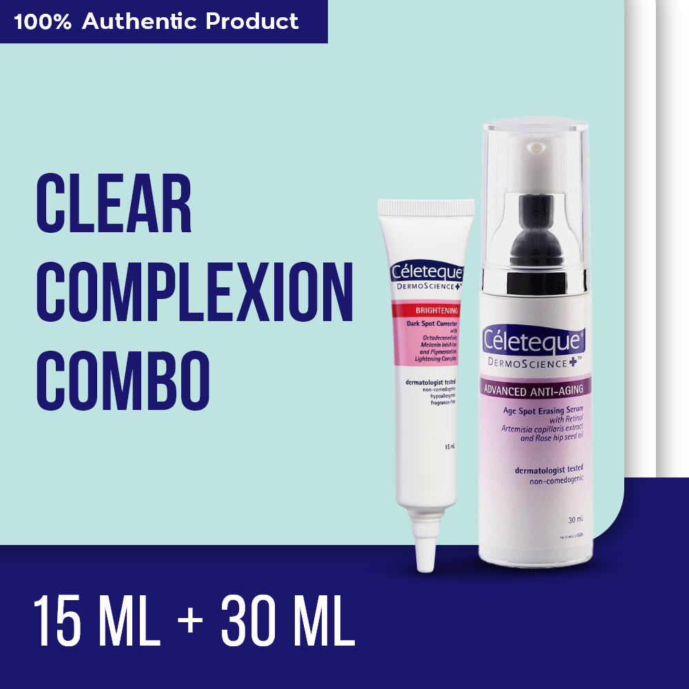 Céleteque Clear Complexion Combo (AntiAging Spot Erasing Serum + Brightening Dark Spot