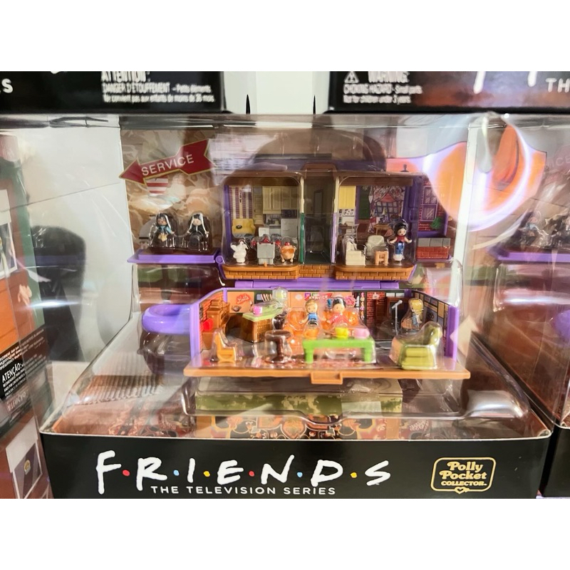 Polly Pocket Playset FRIENDS Compact Central Perk with tear on dust ...