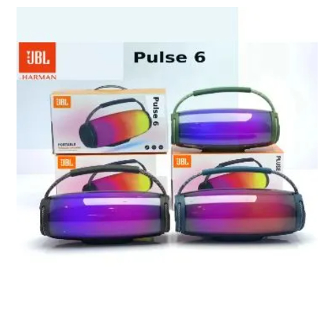 NEW Pulse 6 Extra Bass Bluetooth Speaker with RGB Light Luminous ...