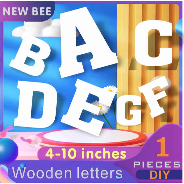 Wooden Letters Signage 8-10inch DIY for Birthday, Events, Business ...