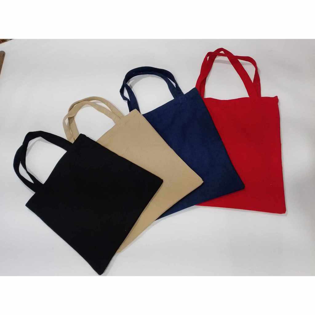 FLAT Tote Bag - CANVAS*1600 Standard Sizes | Shopee Philippines