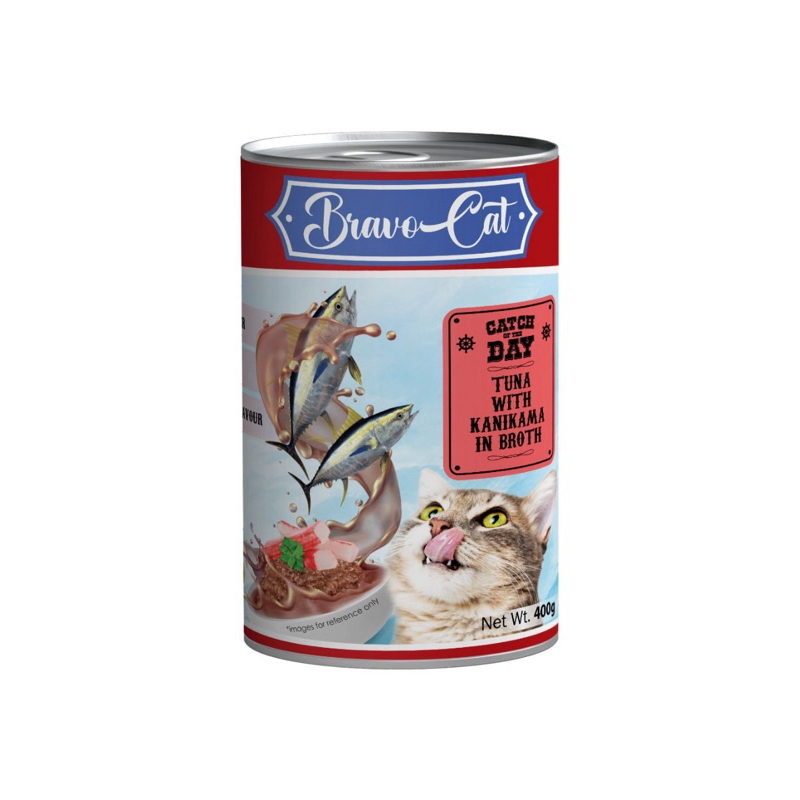 400G BRAVO CAT WET CAN FOOD for Cats- Nutritious Soup Meal All
