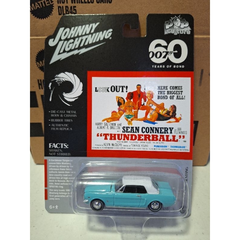 Johnny Lightning Jlpc008 Pop Culture 1965 Car Mustang 007 60 Years Bond main image 1