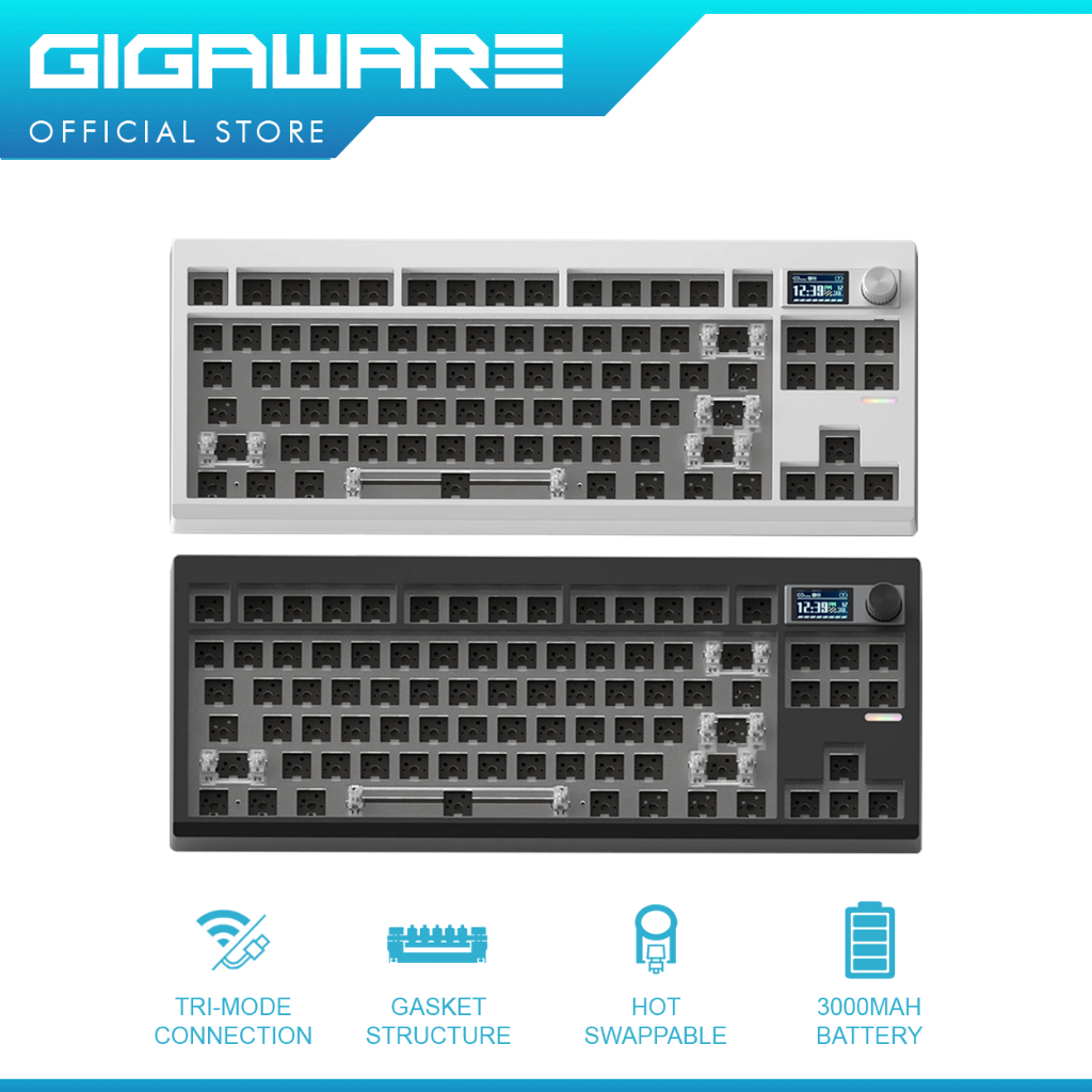 Gigaware ZUOYA GMK87 Tri-mode Barebone Customize DIY 80% Layout ...