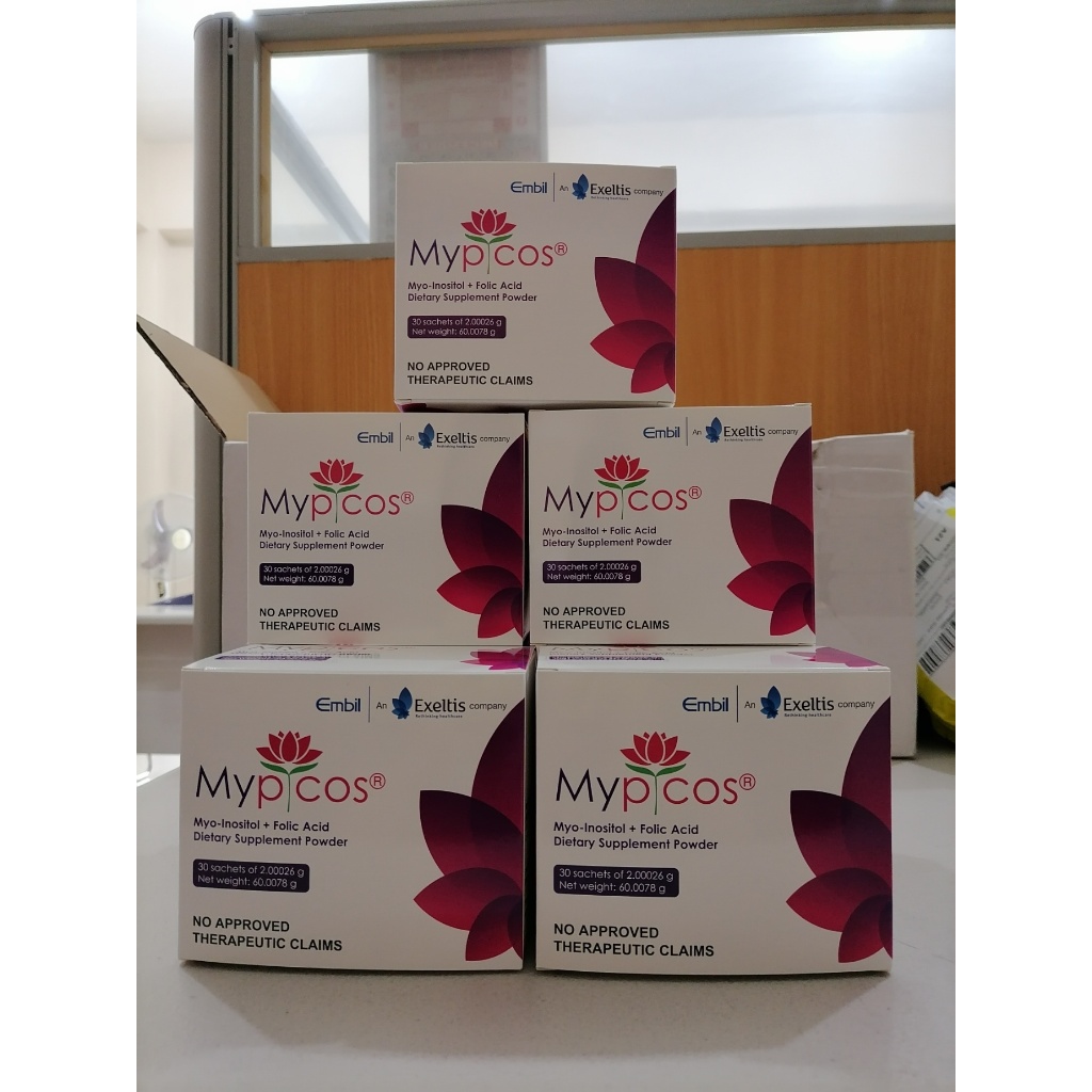 Mypicos Myo-Inositol Folic Acid Supplement Powder 30 sachet PCOS Period ...
