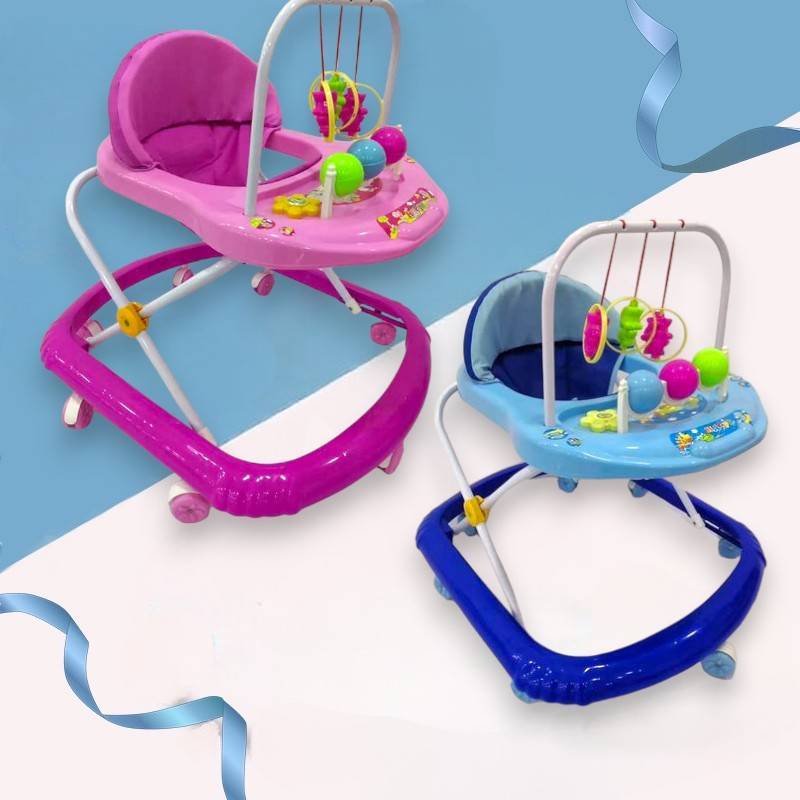 Baby Learning Walker Adjustable height Baby Walkers with Play Toys and Music Walker