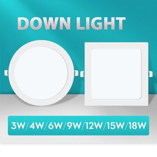 LED Pin light Tricolor Ceiling Light Panel Lights Round and Square Down ...