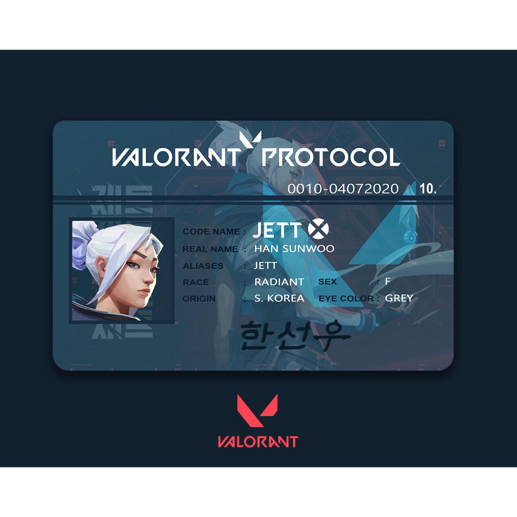 BEEP Valorant Protocol Identification Card Part 1 | Shopee Philippines