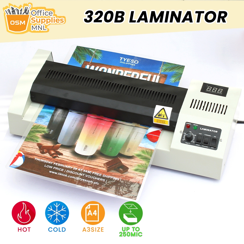 Laminator 320b Machine A3 Size Hot And Cold Heavy Duty Laminating