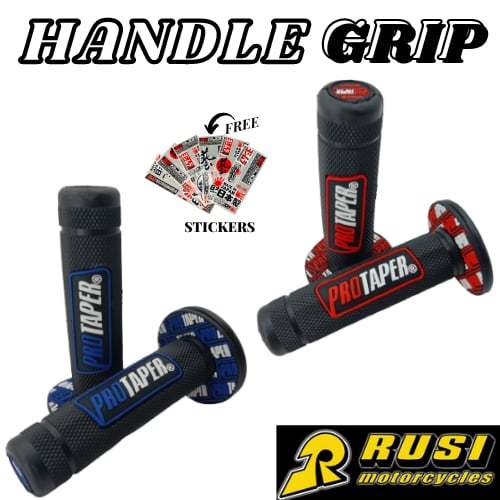 RUSI RUSH 125 PROTAPER Motorcycle Handle bar RED/BLUE Grip High Quality ...