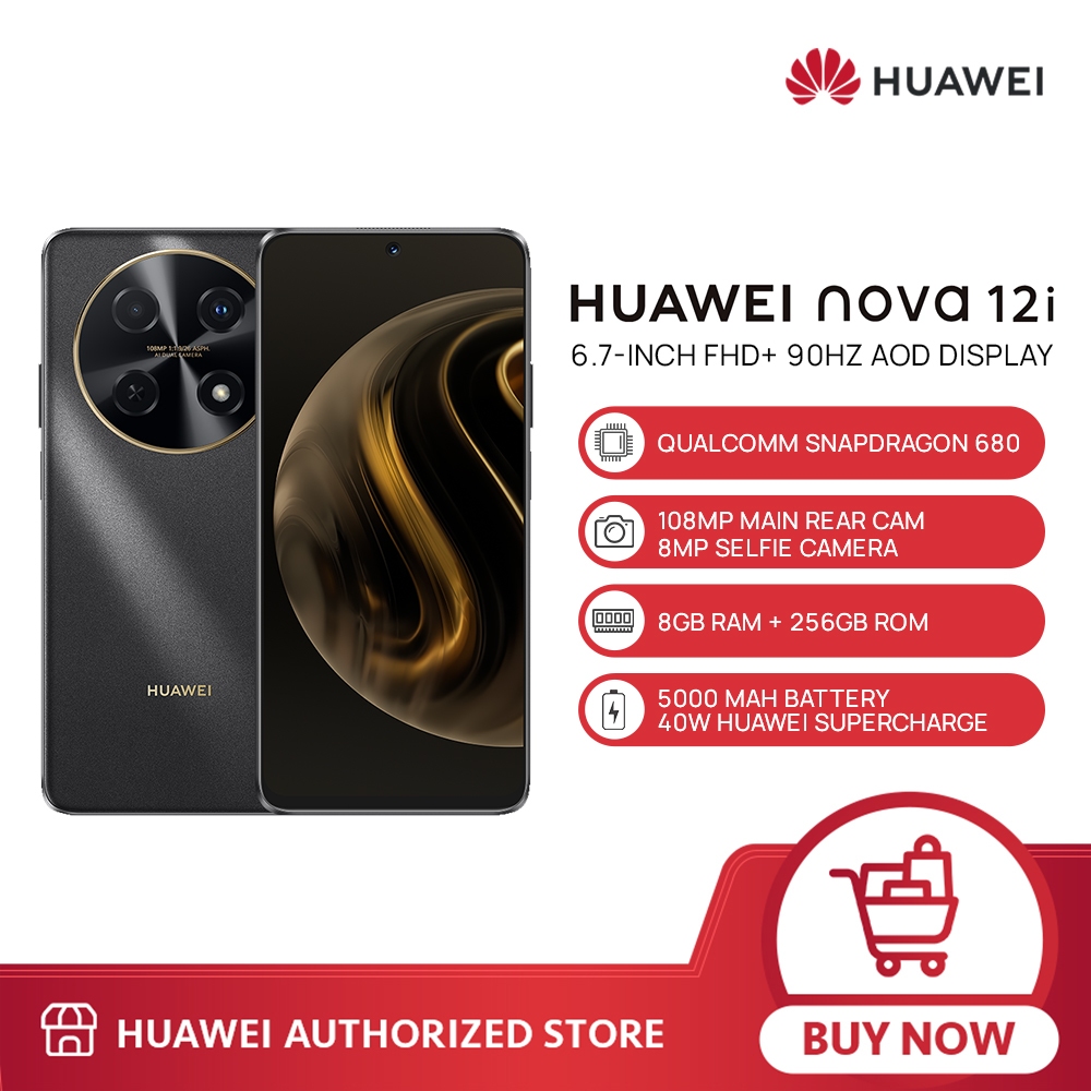 HUAWEI nova 12i Smartphone | 8GB RAM + 256GB ROM | Snapdragon™ 680 | 6. ...