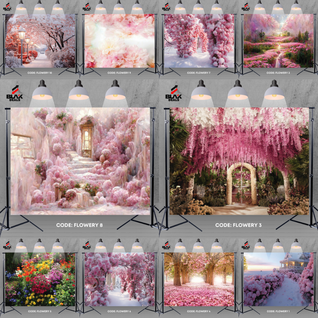 Flower Floral Romance Love Wedding Photography Studio Event Backdrop ...