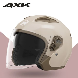 AXK 801 Motorcycle Double Miorr Half Face Helmet