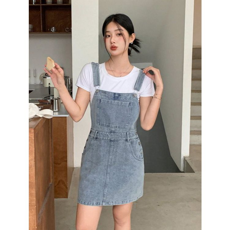 denim dress tank Willow Stitch Denim Tank Dress Medium Wash / XL